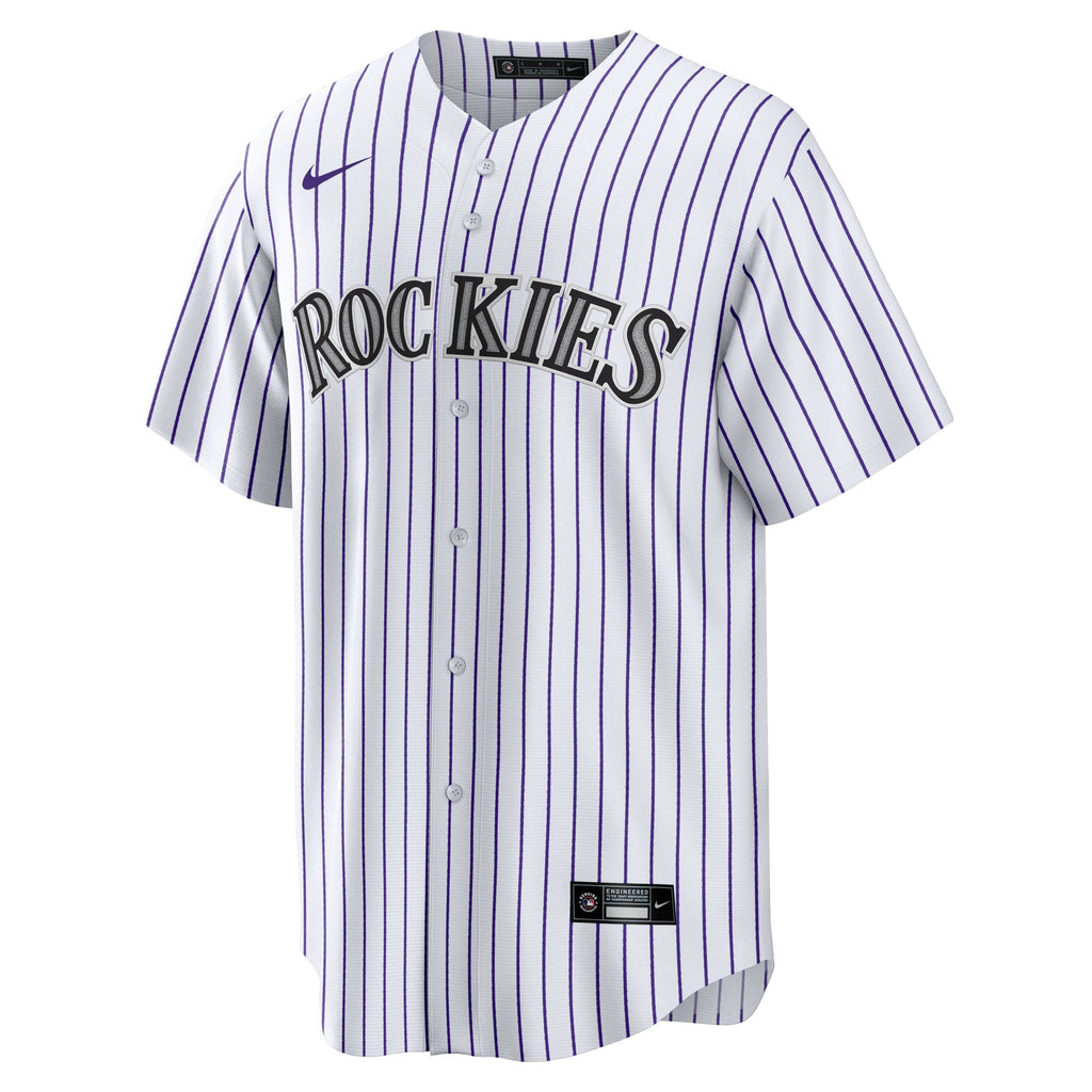 Youth Colorado Rockies Brenton Doyle Nike White Home Replica Jersey - 3