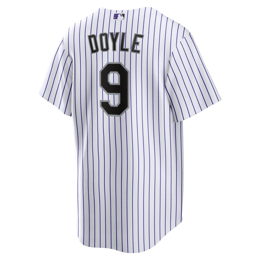 Youth Colorado Rockies Brenton Doyle Nike White Home Replica Jersey - 4