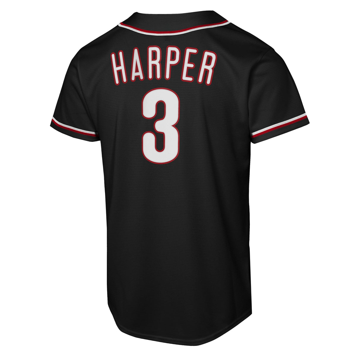Youth Philadelphia Phillies Bryce Harper Nike Black Fashion Replica Player Jersey - 4