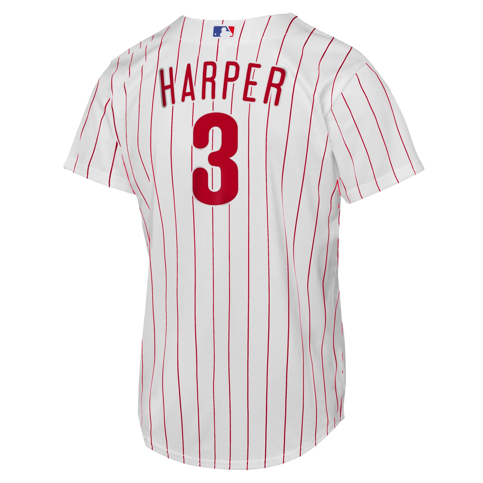 Youth Philadelphia Phillies Bryce Harper Nike White Home Replica Player Jersey - 4