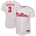 Youth Philadelphia Phillies Bryce Harper Nike White Home Replica Player Jersey
