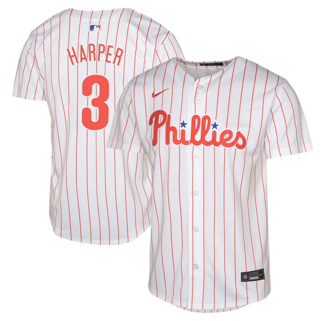 Youth Philadelphia Phillies Bryce Harper Nike White Limited Player Jersey - 2