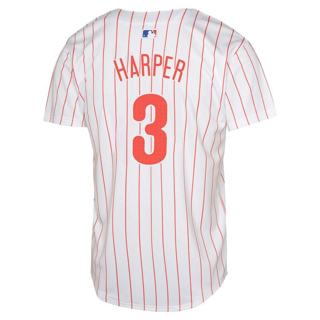 Youth Philadelphia Phillies Bryce Harper Nike White Limited Player Jersey - 4