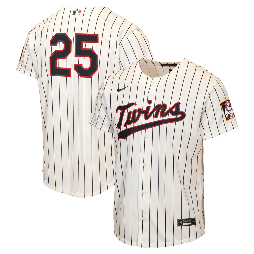 Youth Minnesota Twins Byron Buxton Nike Cream 2026 Field of Dreams Replica Jersey - 2