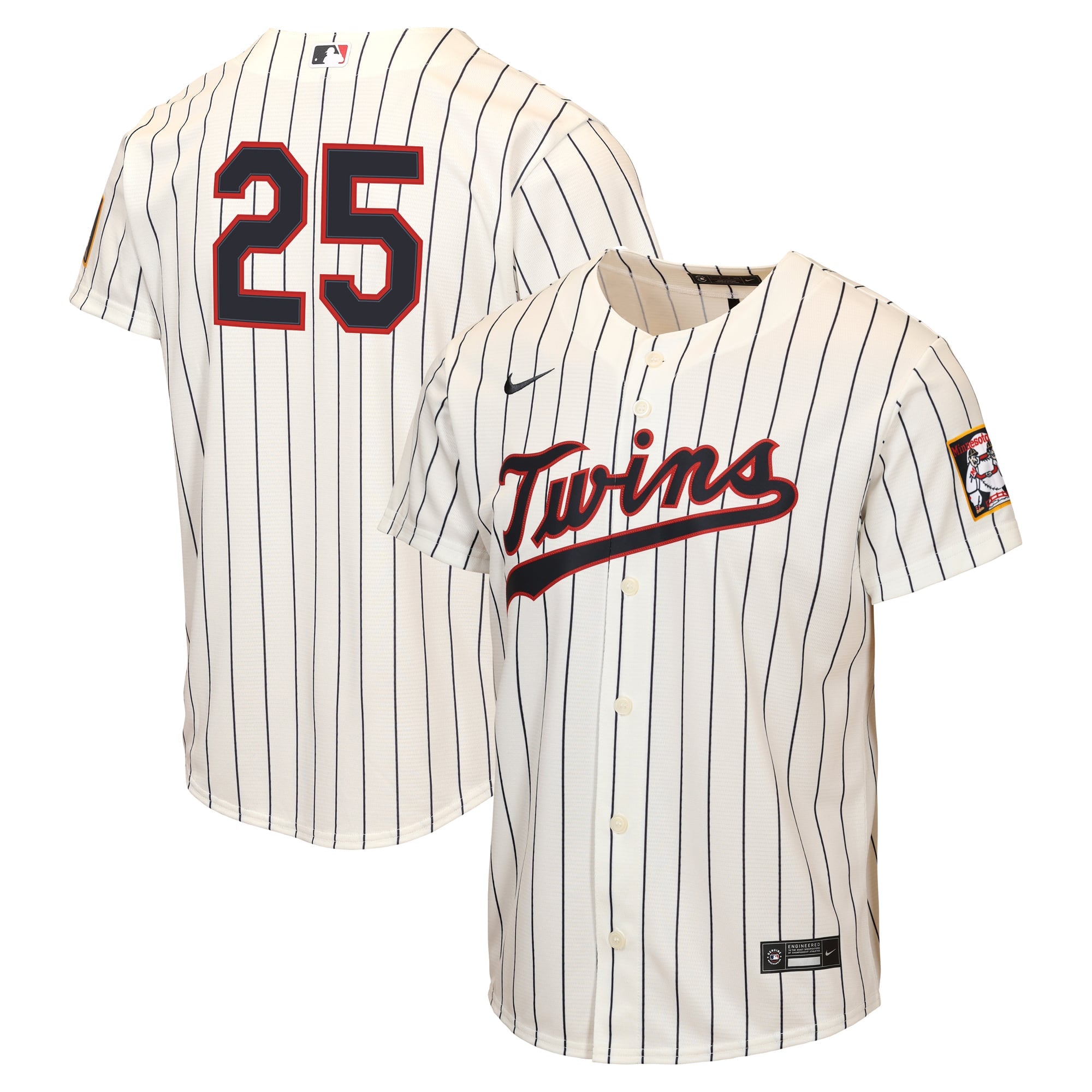 Youth Minnesota Twins Byron Buxton Nike Cream 2026 Field of Dreams Replica Jersey - 2