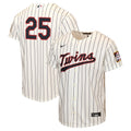 Youth Minnesota Twins Byron Buxton Nike Cream 2026 Field of Dreams Replica Jersey