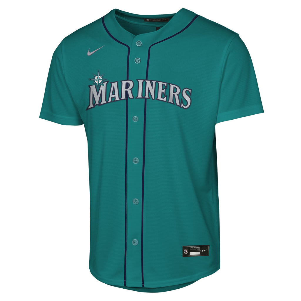 Youth Seattle Mariners Cal Raleigh Nike Teal Alternate Replica Jersey - 3
