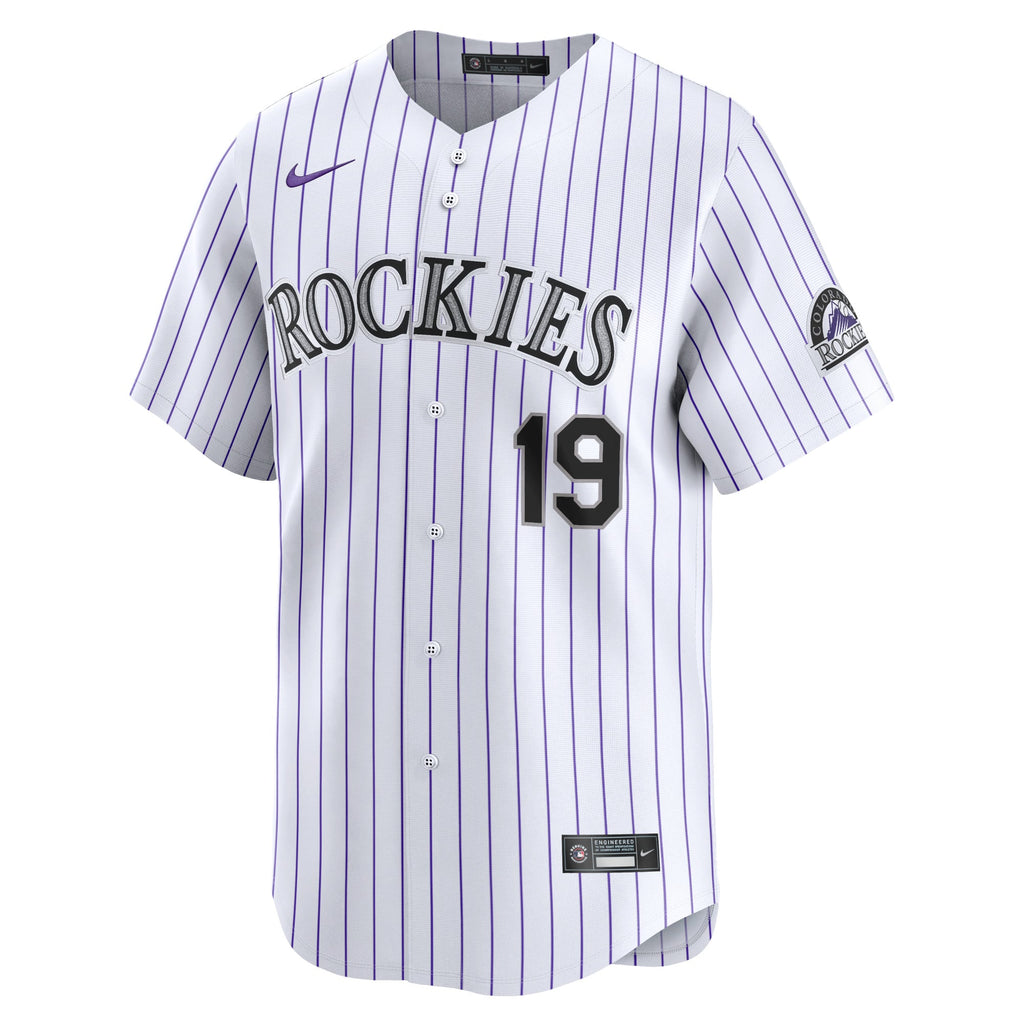 Youth Colorado Rockies Charlie Blackmon Nike White Home Limited Player Jersey - 3