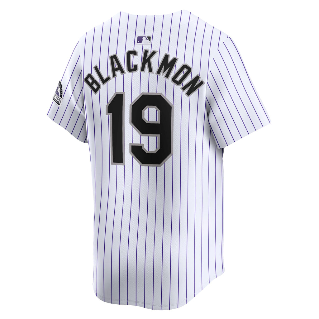 Youth Colorado Rockies Charlie Blackmon Nike White Home Limited Player Jersey - 4