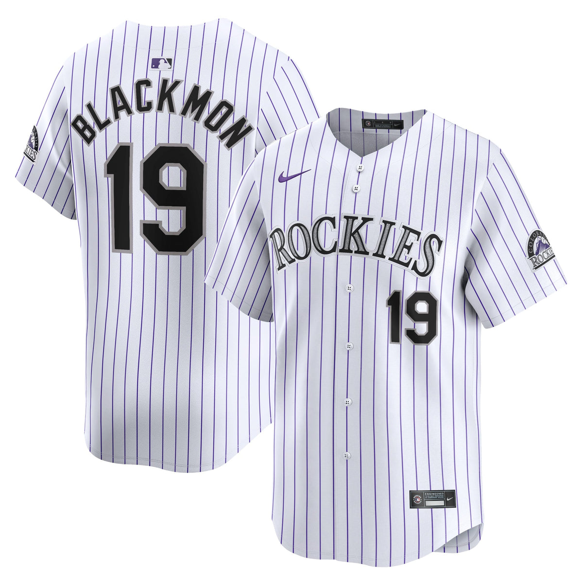 Youth Colorado Rockies Charlie Blackmon Nike White Home Limited Player Jersey