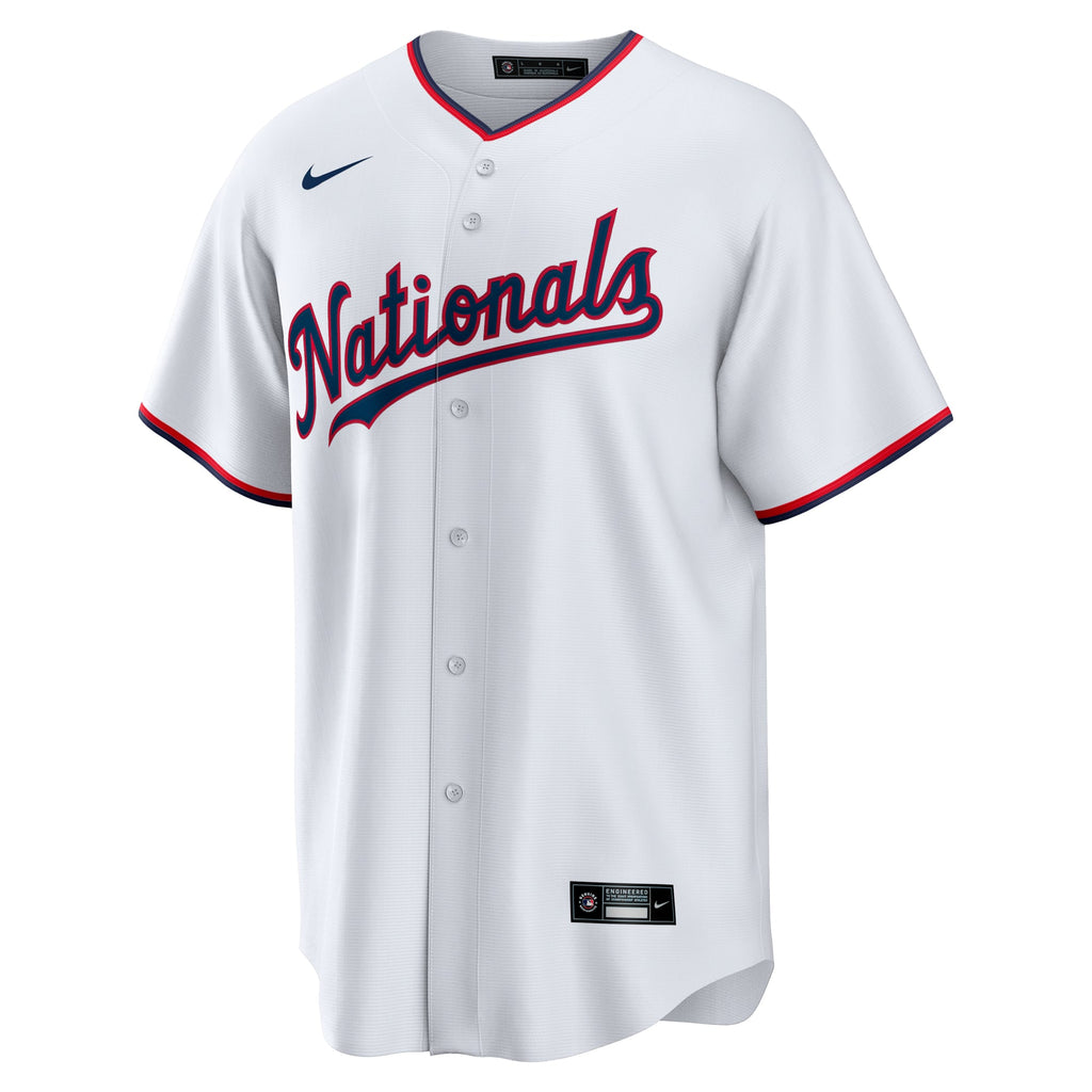 Youth Washington Nationals CJ Abrams Nike White Home Replica Player Jersey - 3