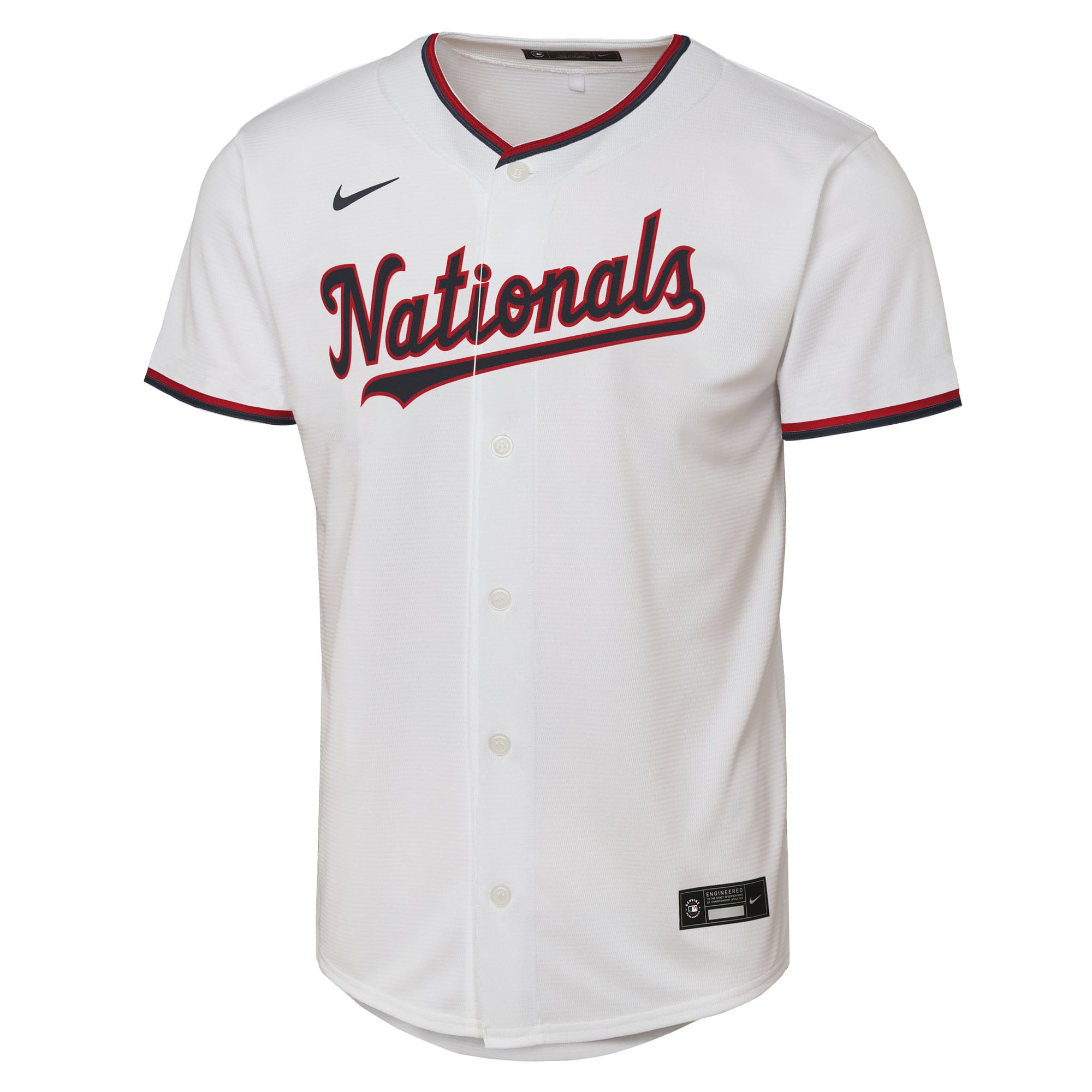 Youth Washington Nationals CJ Abrams Nike White Home Replica Player Jersey - 3