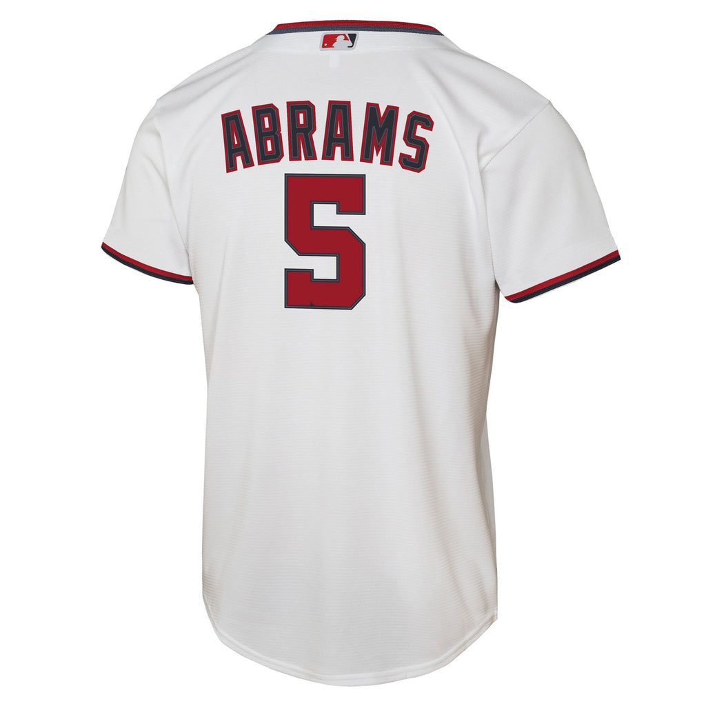 Youth Washington Nationals CJ Abrams Nike White Home Replica Player Jersey - 4