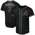 Youth Arizona Diamondbacks Corbin Carroll Nike Black Alternate Replica Jersey