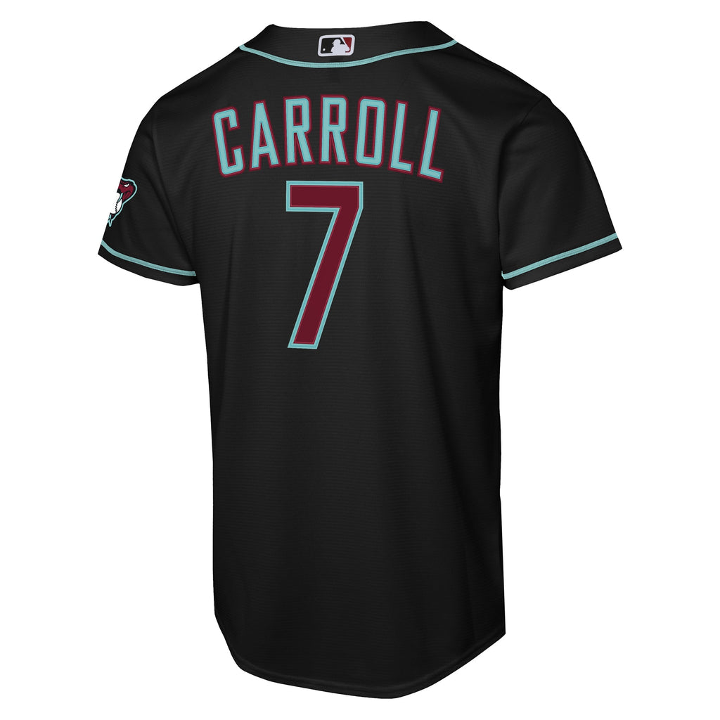 Youth Arizona Diamondbacks Corbin Carroll Nike Black Alternate Stadium Jersey - 4