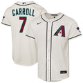 Youth Arizona Diamondbacks Corbin Carroll Nike Cream Home Stadium Jersey