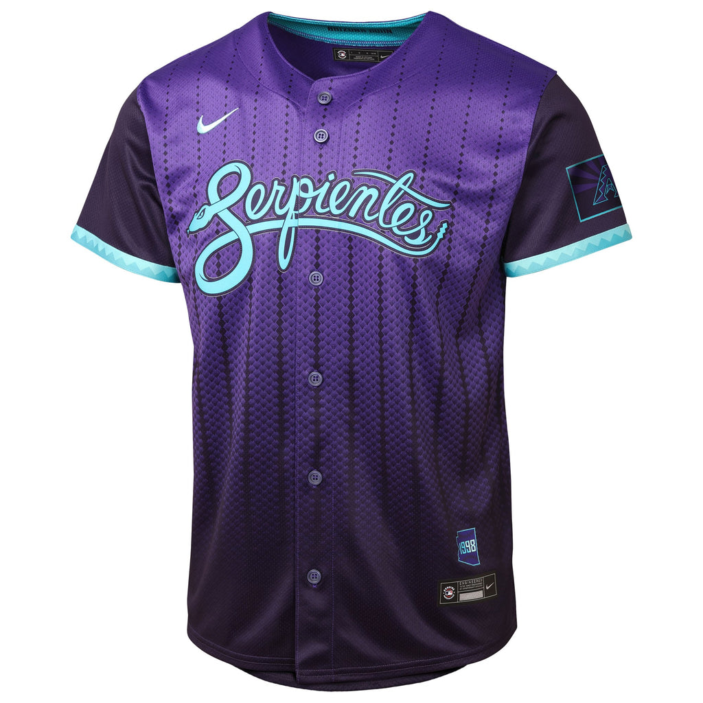 Youth Arizona Diamondbacks Corbin Carroll Nike Purple 2025 City Connect Limited Player Jersey - 3
