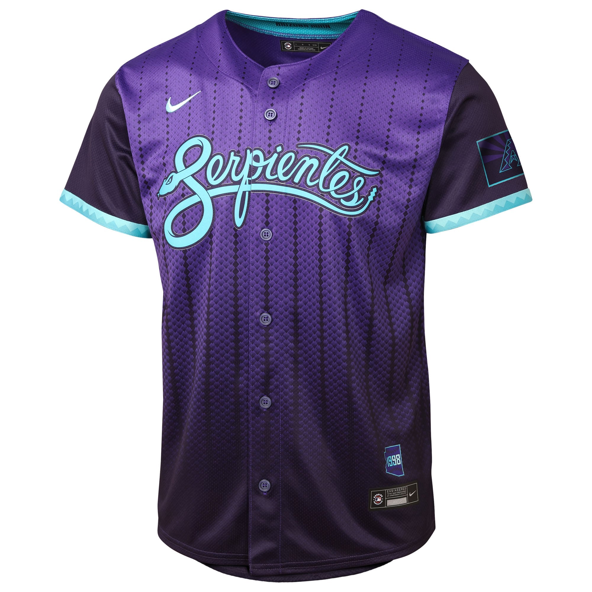 Youth Arizona Diamondbacks Corbin Carroll Nike Purple 2025 City Connect Limited Player Jersey - 3