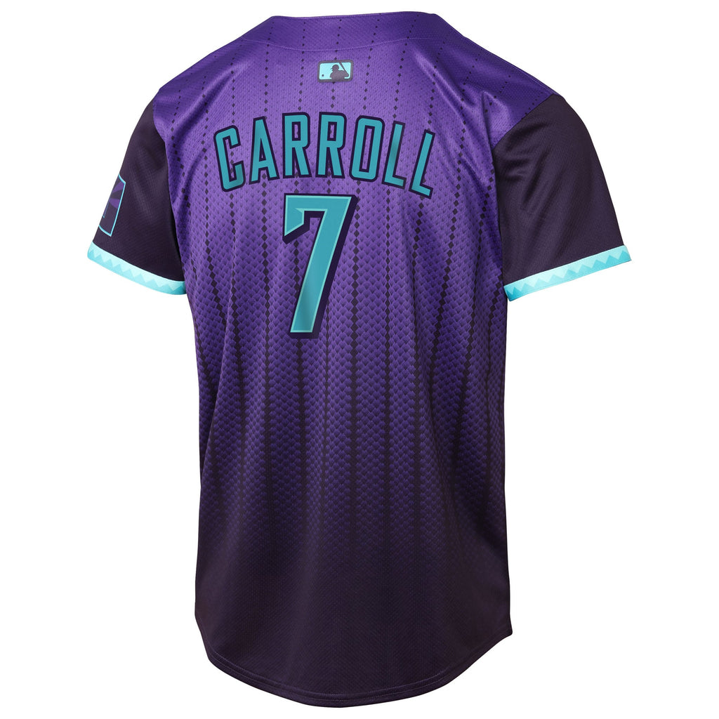 Youth Arizona Diamondbacks Corbin Carroll Nike Purple 2025 City Connect Limited Player Jersey - 4