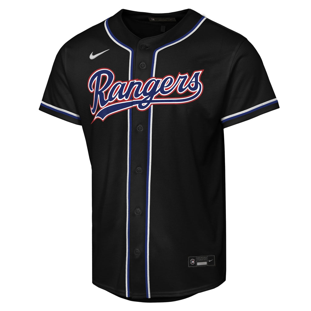 Youth Texas Rangers Corey Seager Nike Black Fashion Replica Player Jersey - 3