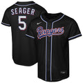Youth Texas Rangers Corey Seager Nike Black Fashion Replica Player Jersey