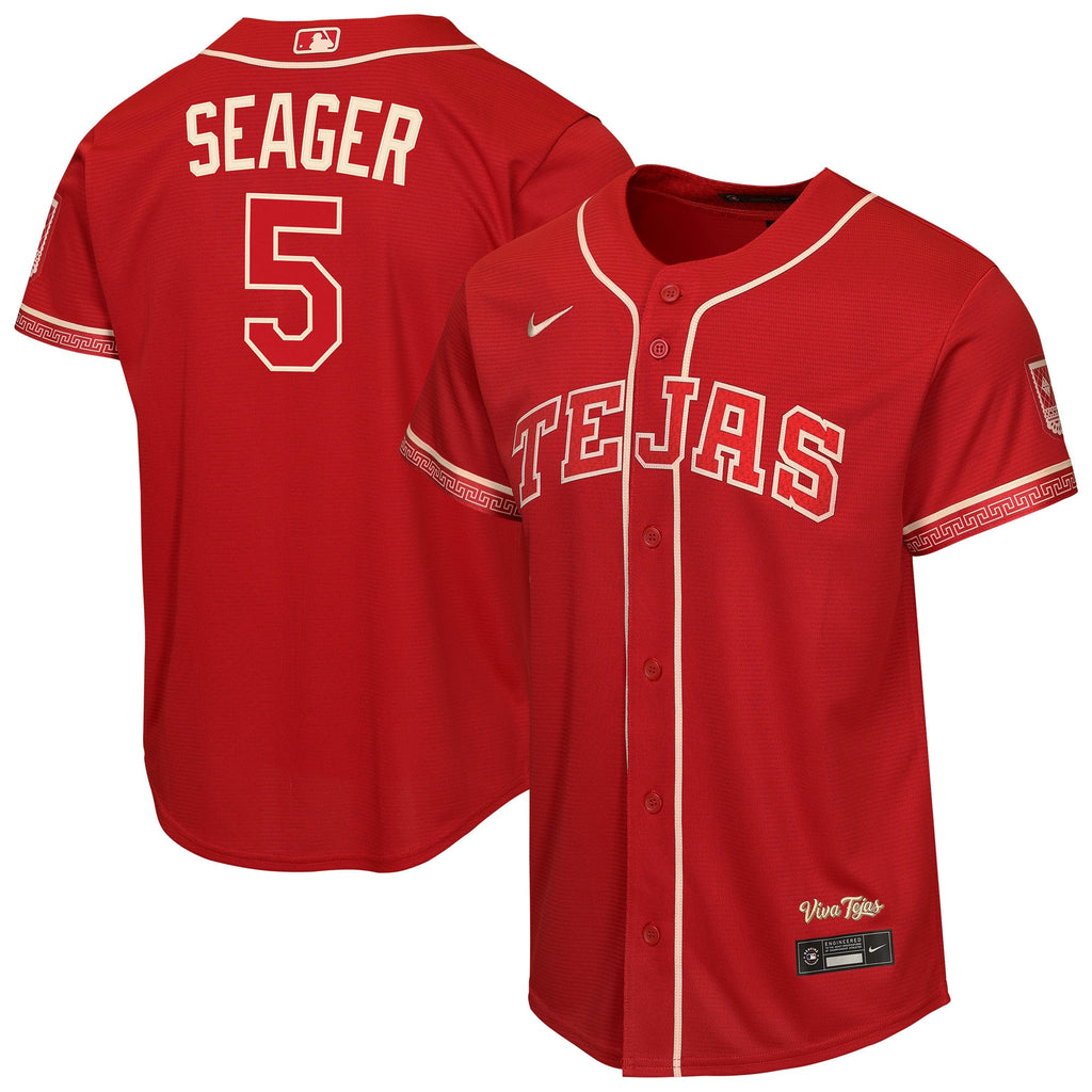 Youth Texas Rangers Corey Seager Nike Red 2026 City Connect Stadium Jersey - 2