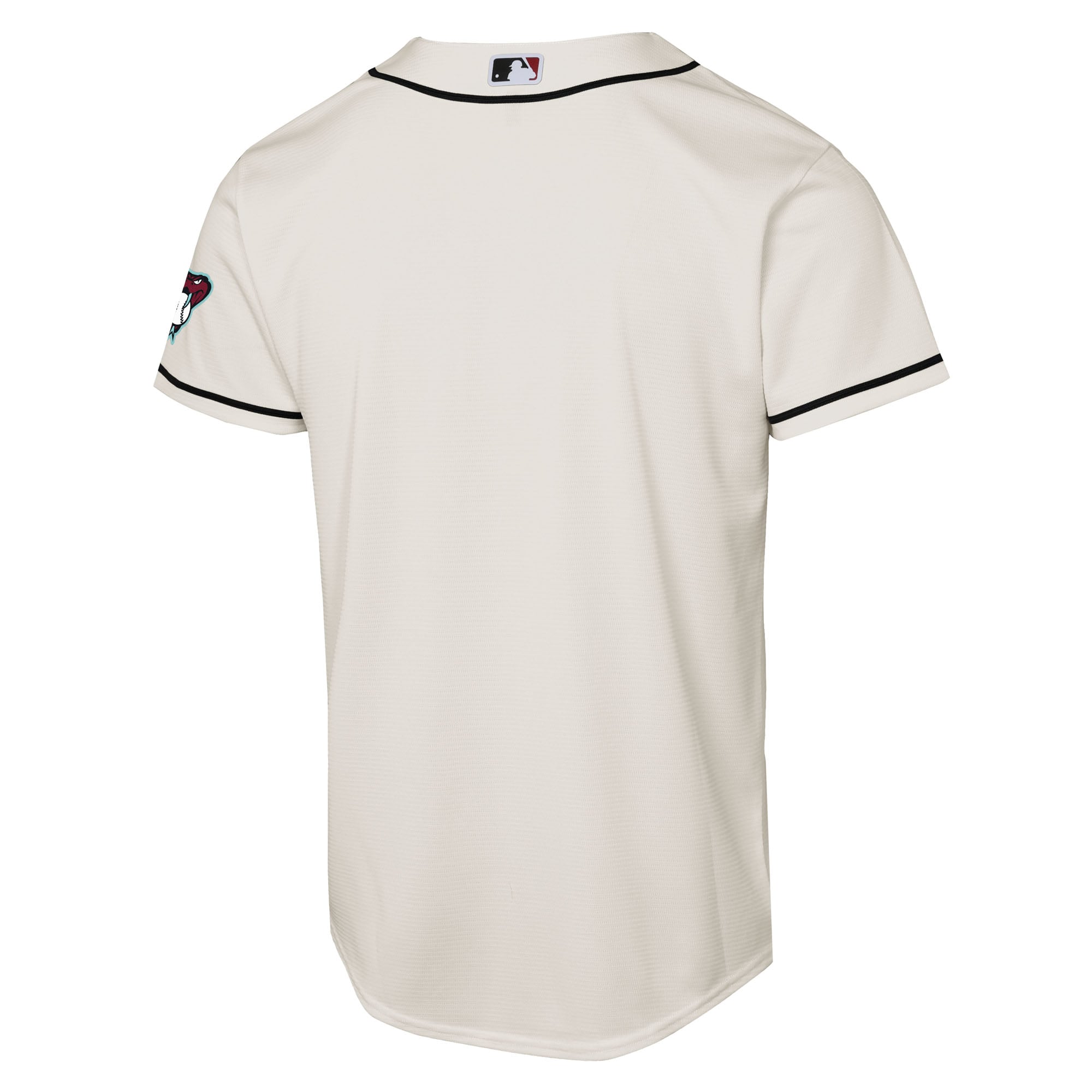 Youth Arizona Diamondbacks Nike Cream Home Stadium Jersey - 4