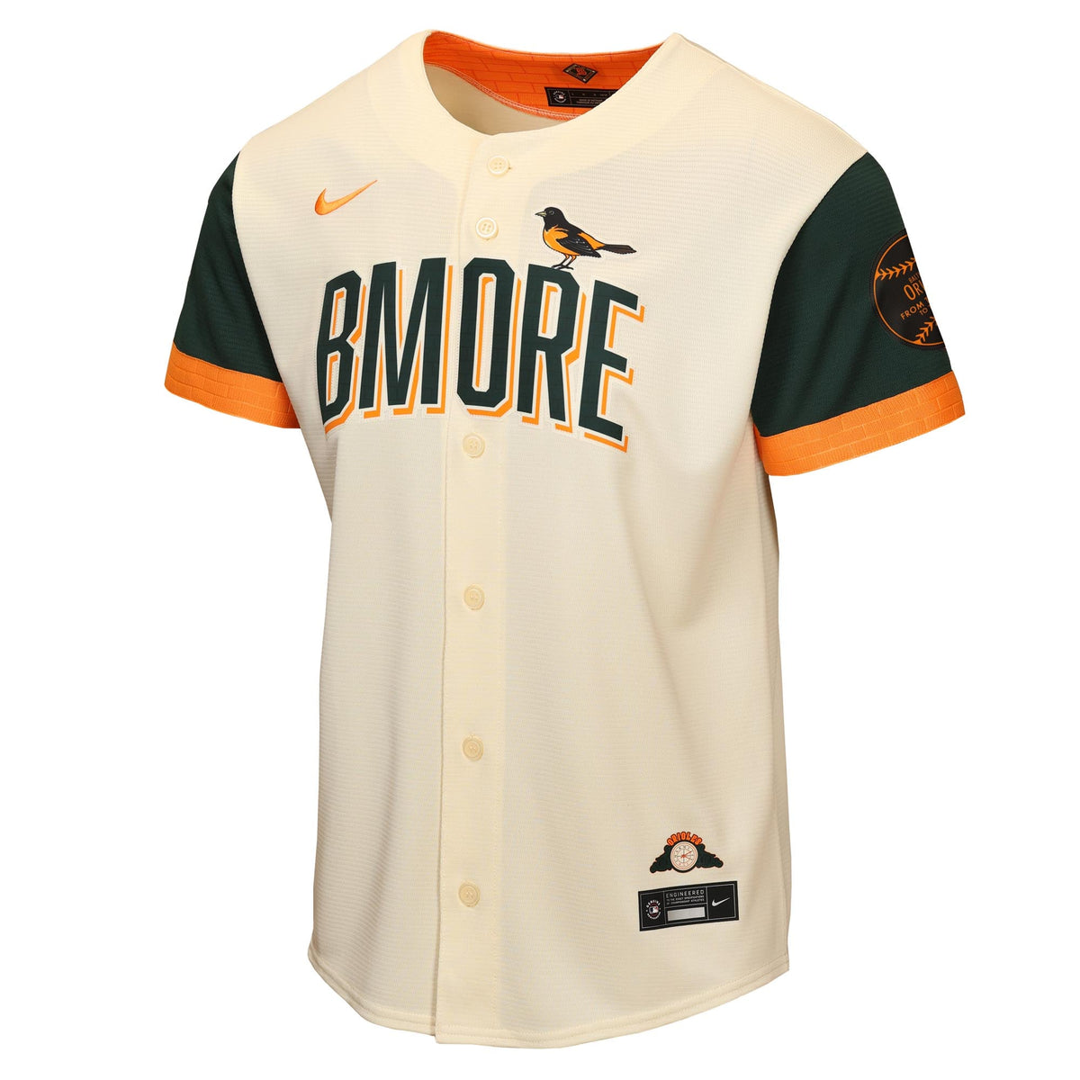 Youth Baltimore Orioles Nike Cream 2026 City Connect Stadium Jersey - 3