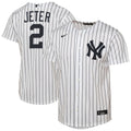 Youth New York Yankees Derek Jeter Nike White Home Replica Jersey