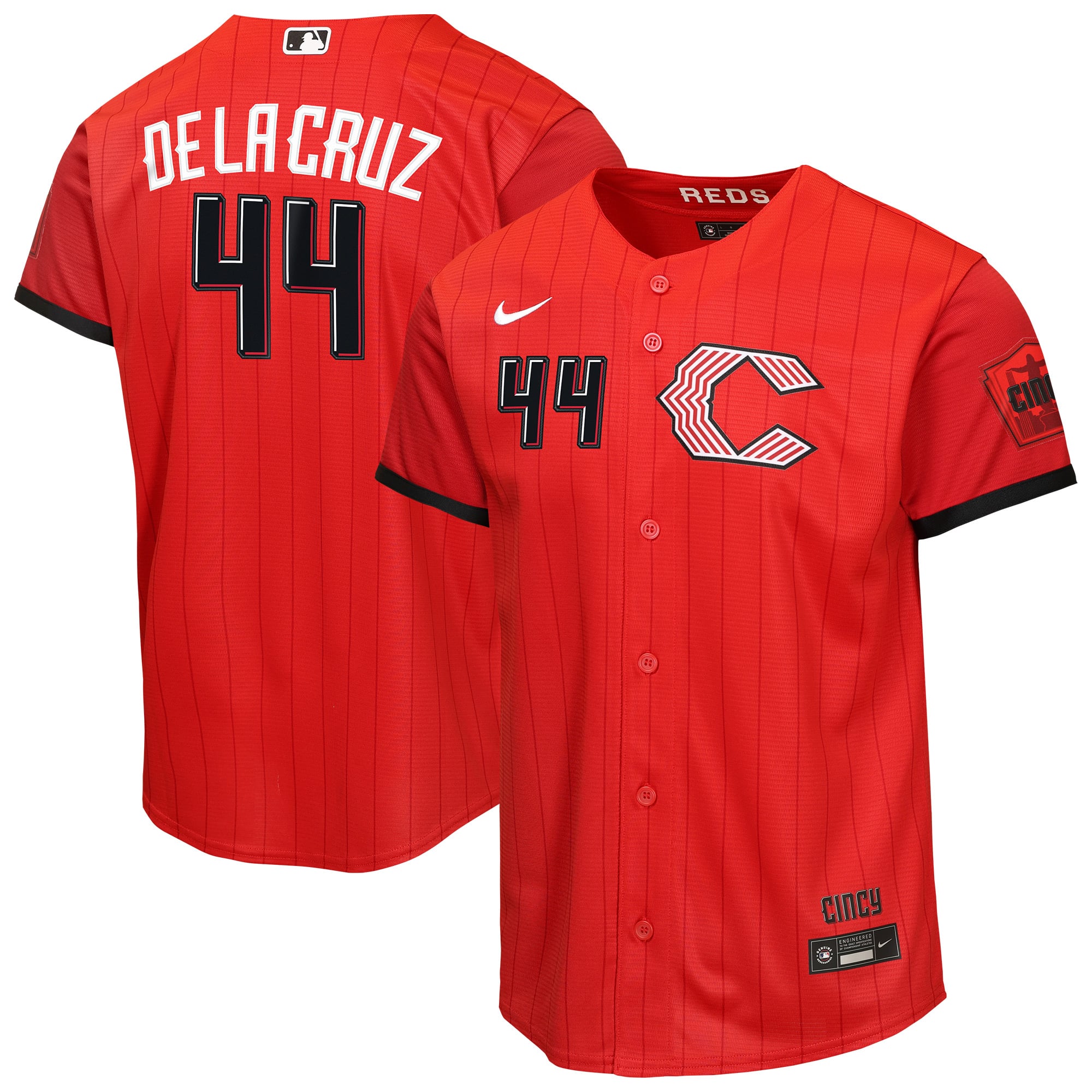 Youth Cincinnati Reds Elly De La Cruz Nike Red 2026 City Connect Stadium Jersey - 2