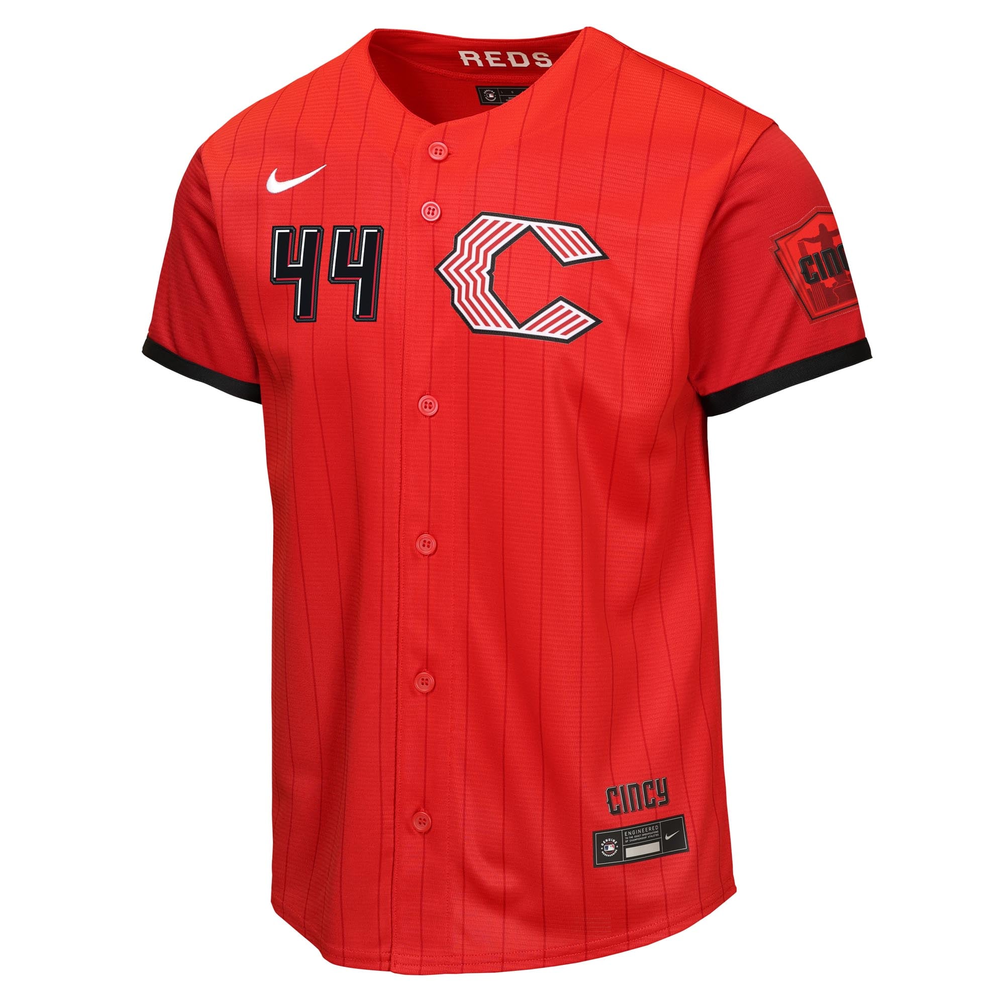 Youth Cincinnati Reds Elly De La Cruz Nike Red 2026 City Connect Stadium Jersey - 3