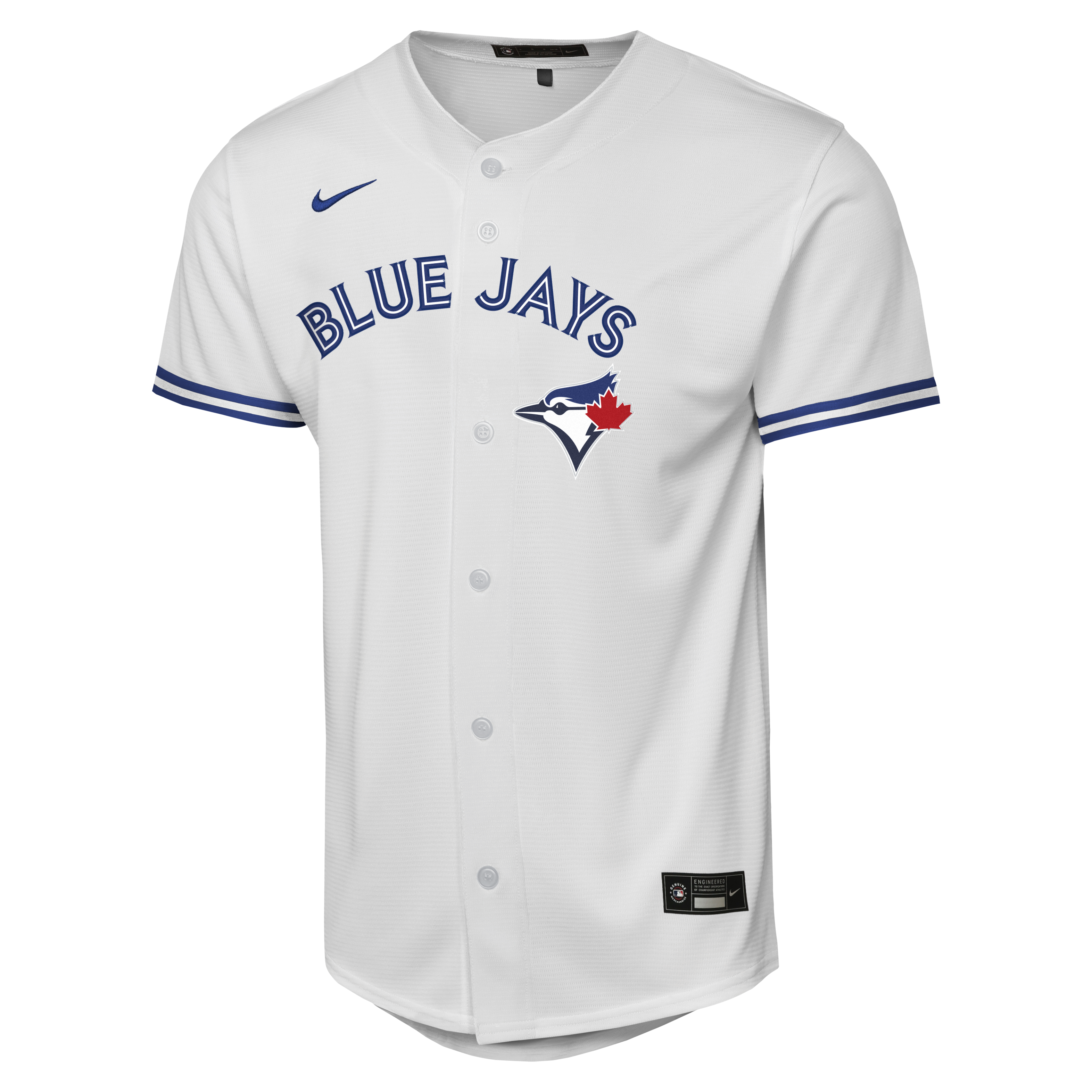 Youth Toronto Blue Jays Ernie Clement Nike White Home Baseline Jersey - 3
