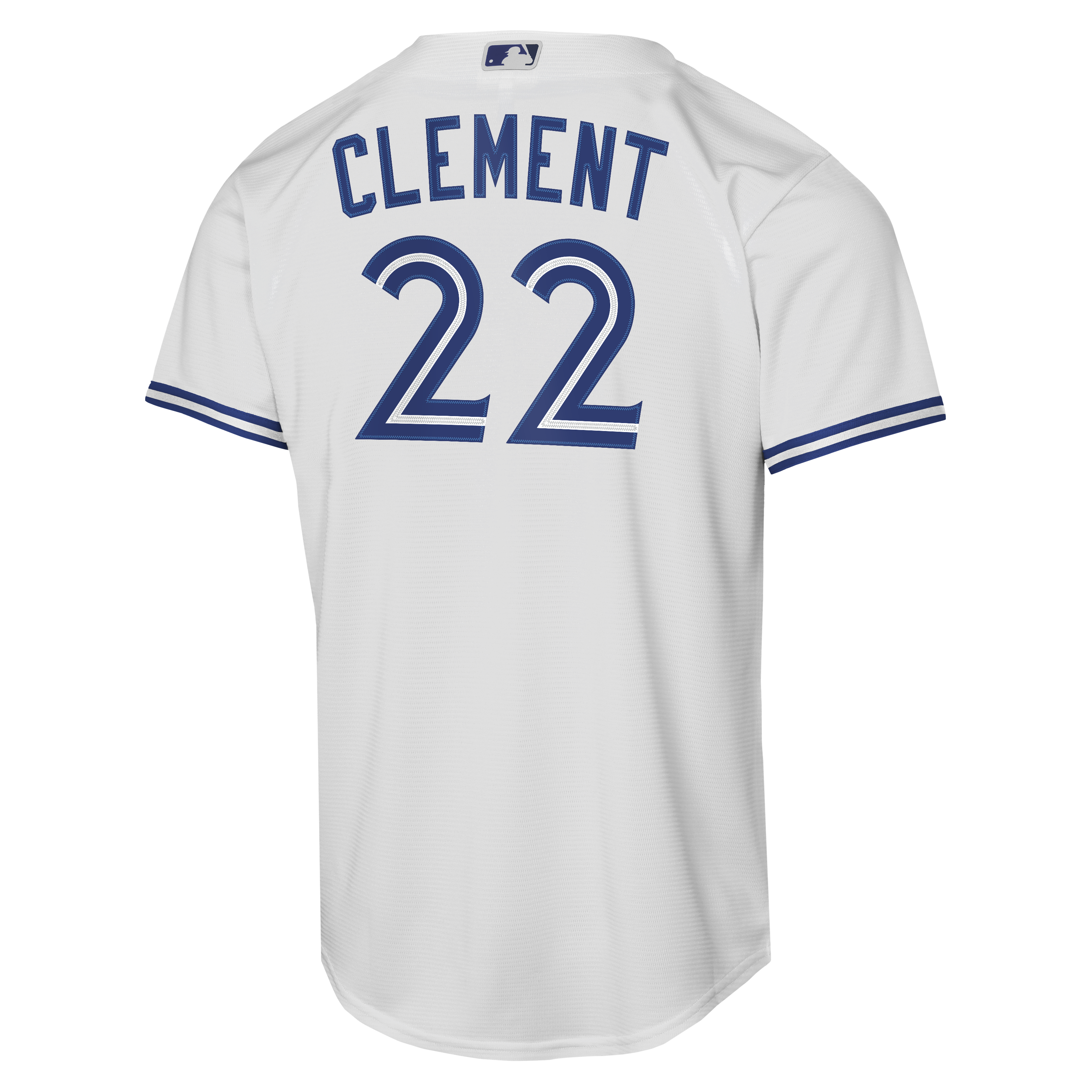 Youth Toronto Blue Jays Ernie Clement Nike White Home Baseline Jersey - 4
