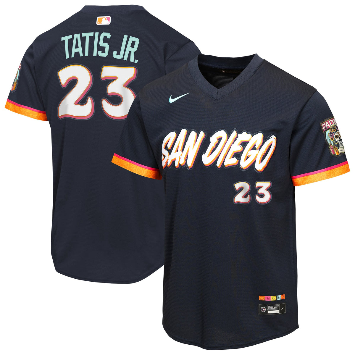 Youth San Diego Padres Fernando Tatis Jr. Nike Obsidian 2026 City Connect Stadium Jersey - 2