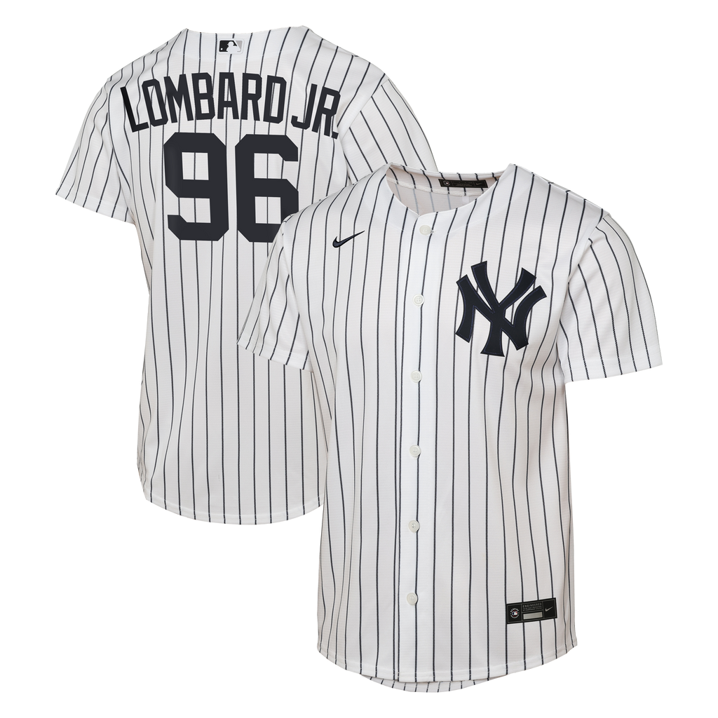 Youth New York Yankees George Lombard Jr. Nike White Home Replica Jersey - 2