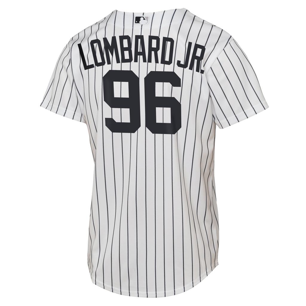 Youth New York Yankees George Lombard Jr. Nike White Home Replica Jersey - 4