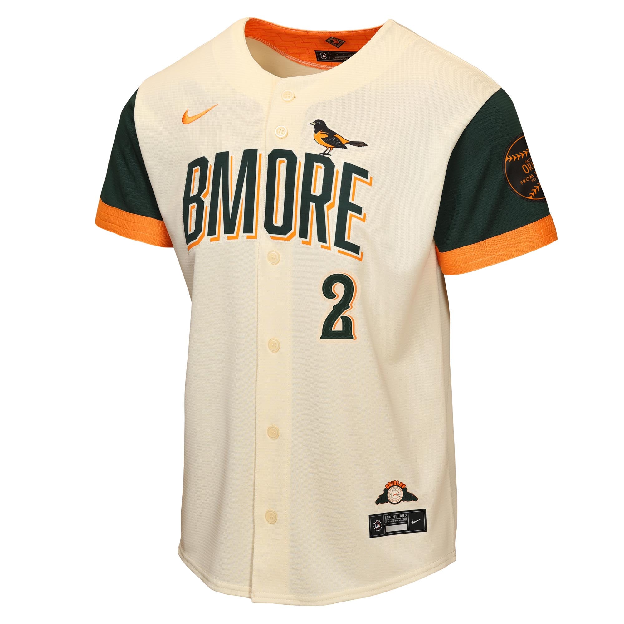 Youth Baltimore Orioles Gunnar Henderson Nike Cream 2026 City Connect Stadium Jersey - 3