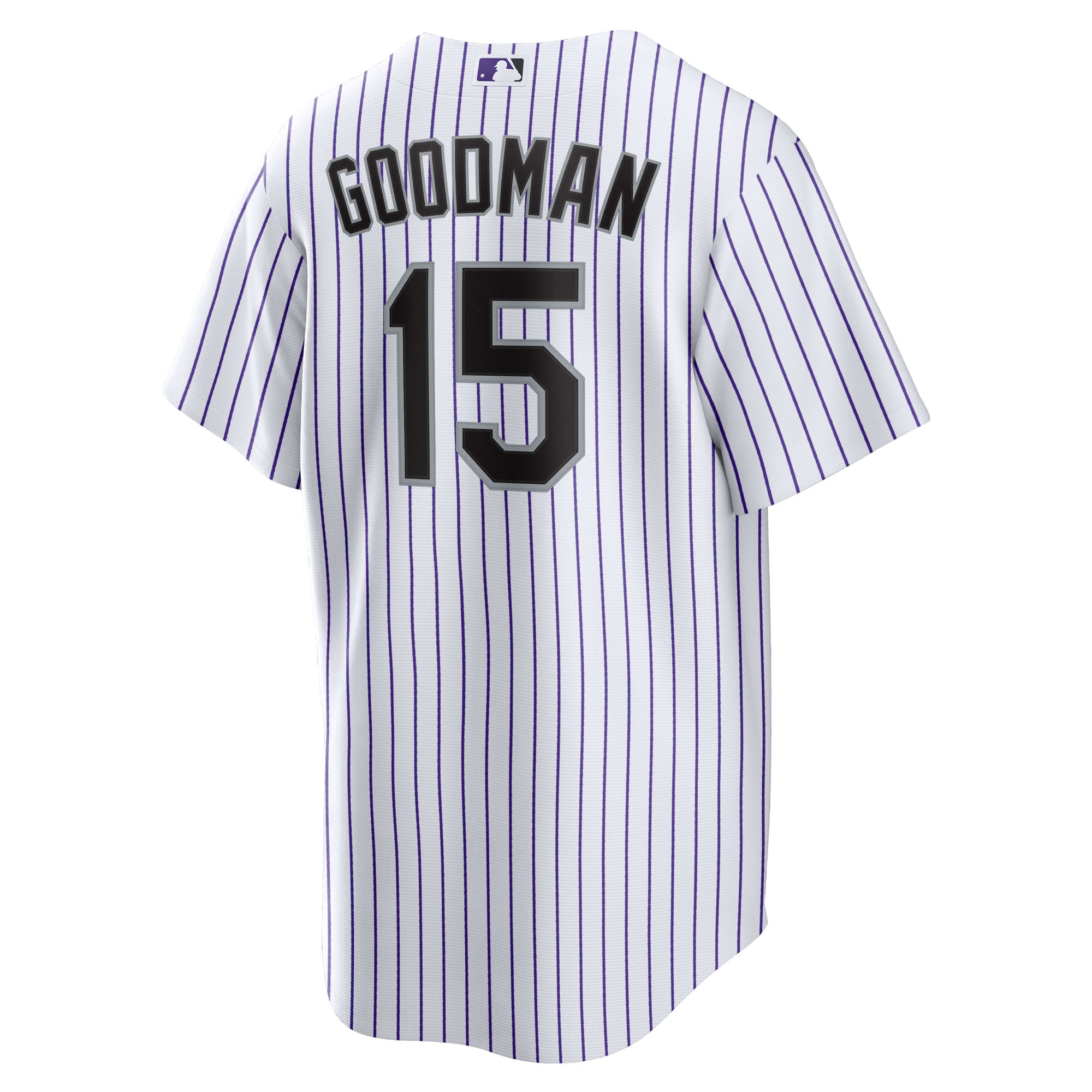 Youth Colorado Rockies Hunter Goodman Nike White Home Replica Jersey - 4