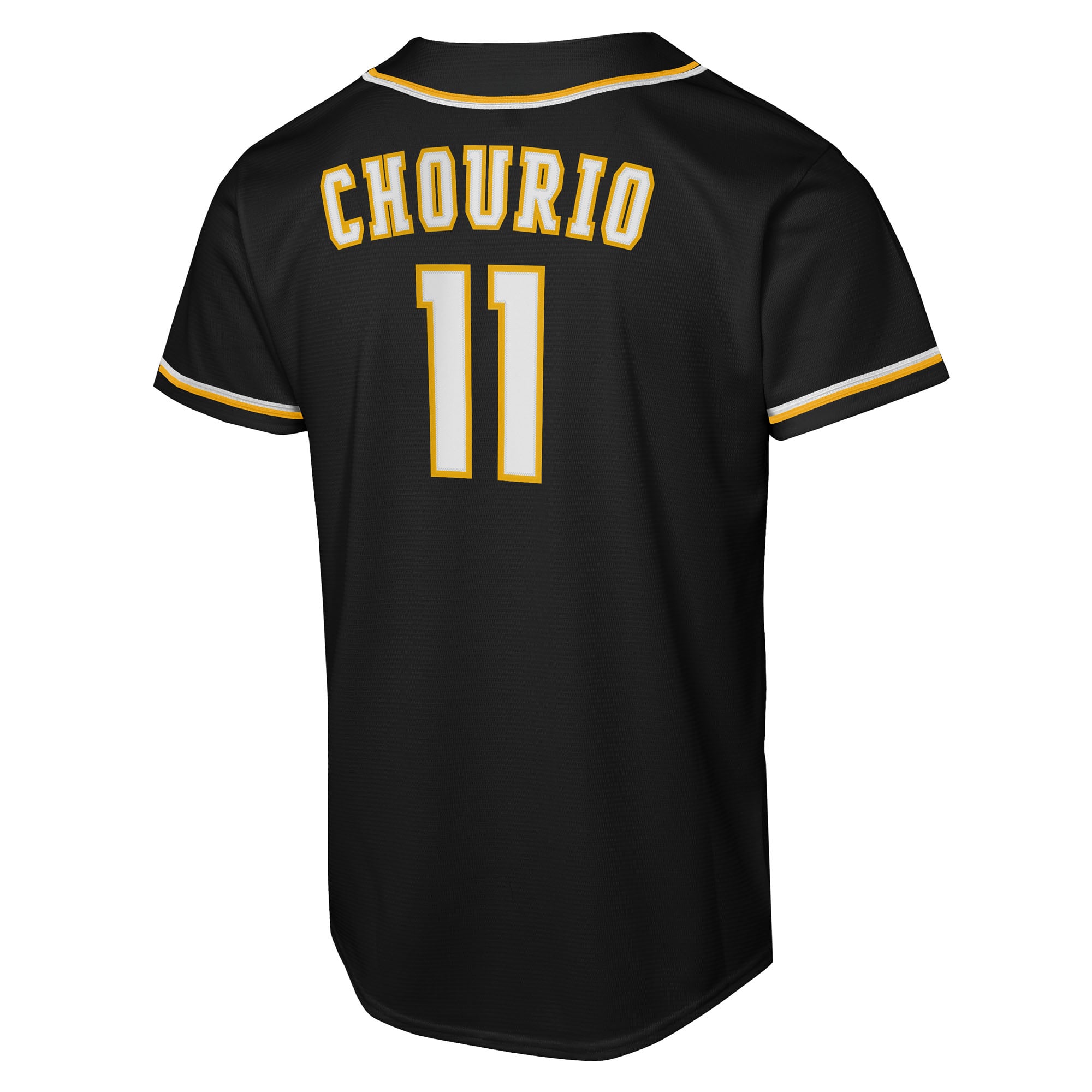 Youth Milwaukee Brewers Jackson Chourio Nike Black Fashion Replica Player Jersey - 4