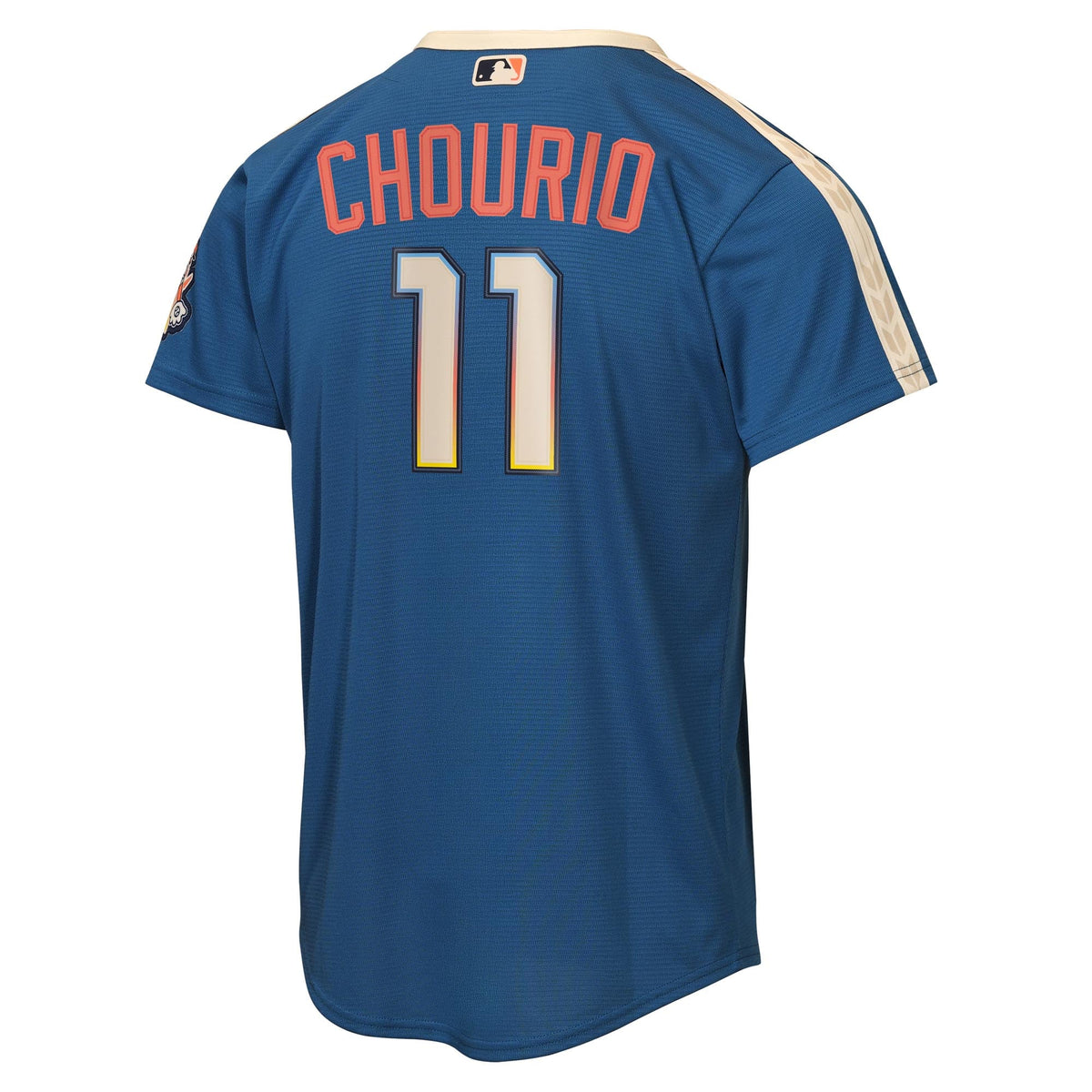 Youth Milwaukee Brewers Jackson Chourio Nike Mineral Blue 2026 City Connect Stadium Jersey - 4