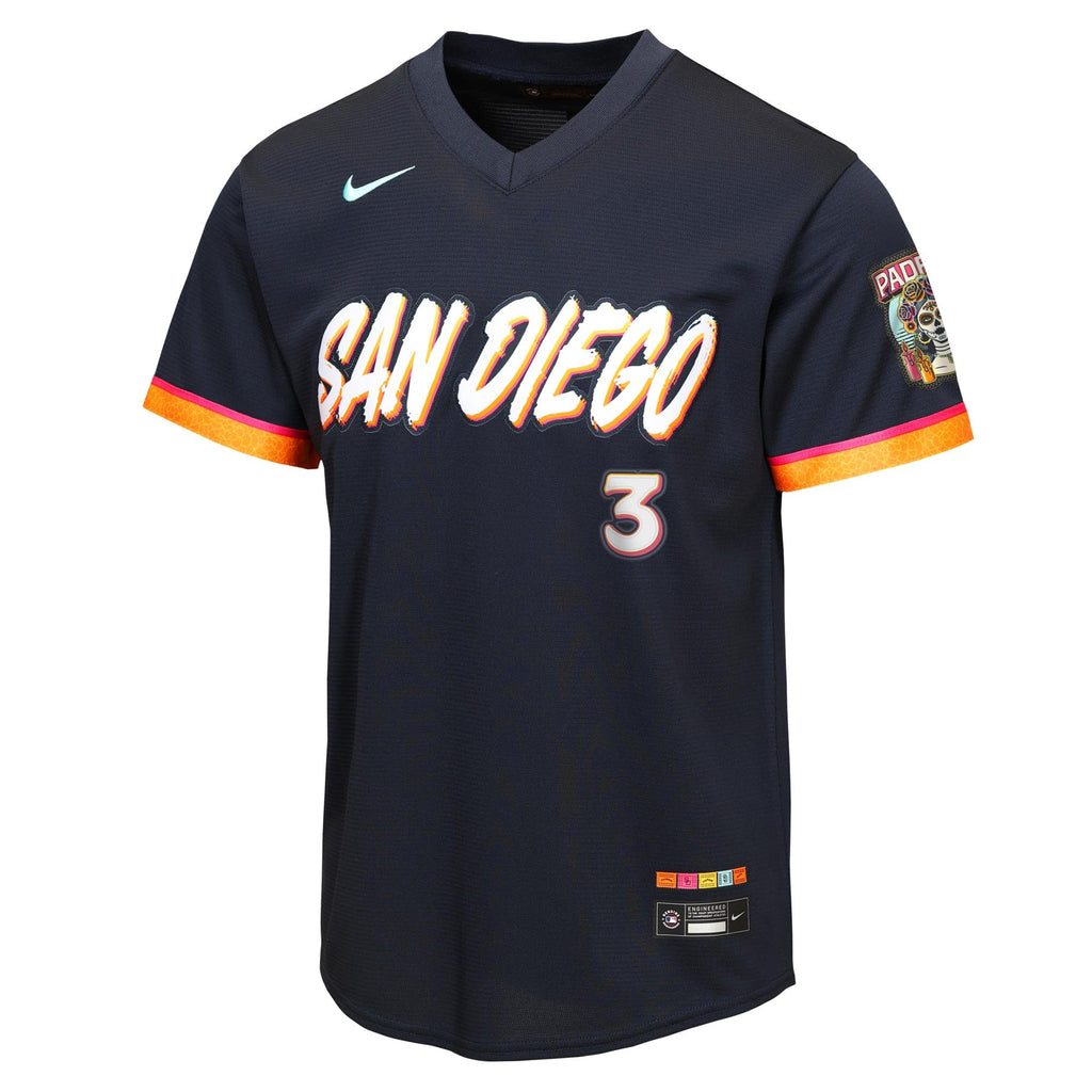 Youth San Diego Padres Jackson Merrill Nike Obsidian 2026 City Connect Stadium Jersey - 3