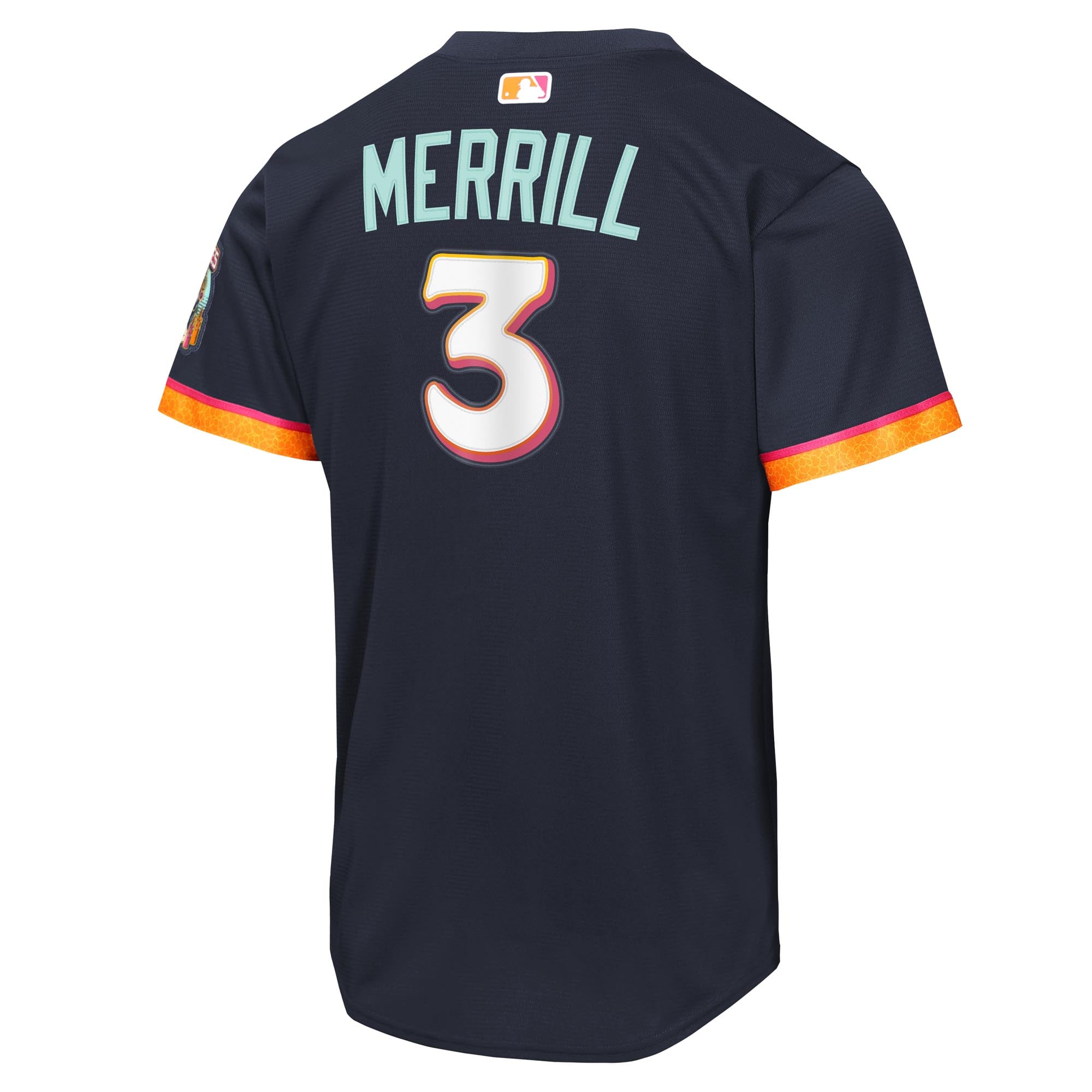 Youth San Diego Padres Jackson Merrill Nike Obsidian 2026 City Connect Stadium Jersey - 4