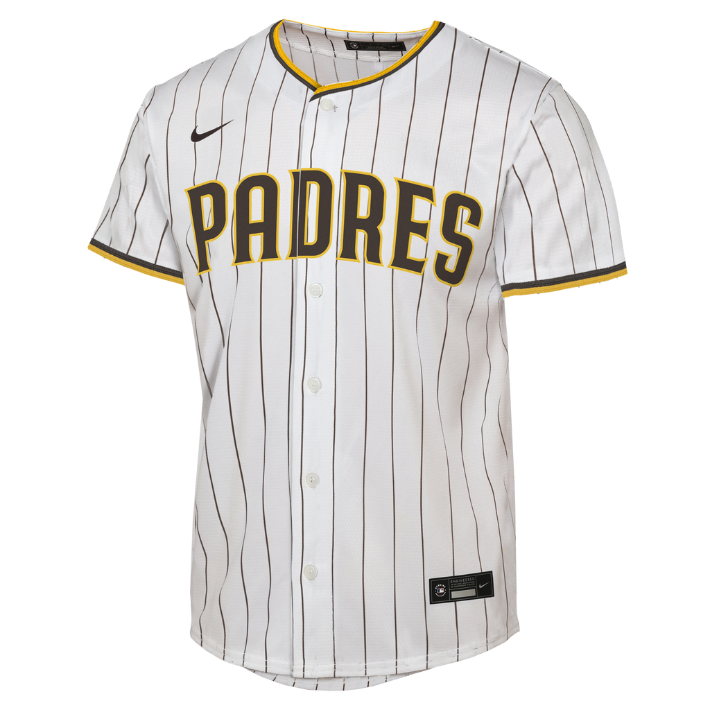 Youth San Diego Padres Jackson Merrill Nike White Home Replica Jersey - 3