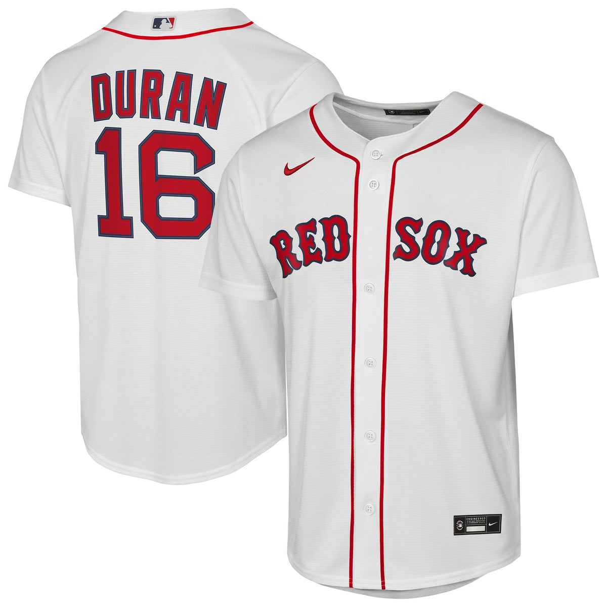 Youth Boston Red Sox Jarren Duran Nike White Home Replica Player Jersey - 2