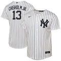 Youth New York Yankees Jazz Chisholm Jr. Nike White Home Replica Jersey