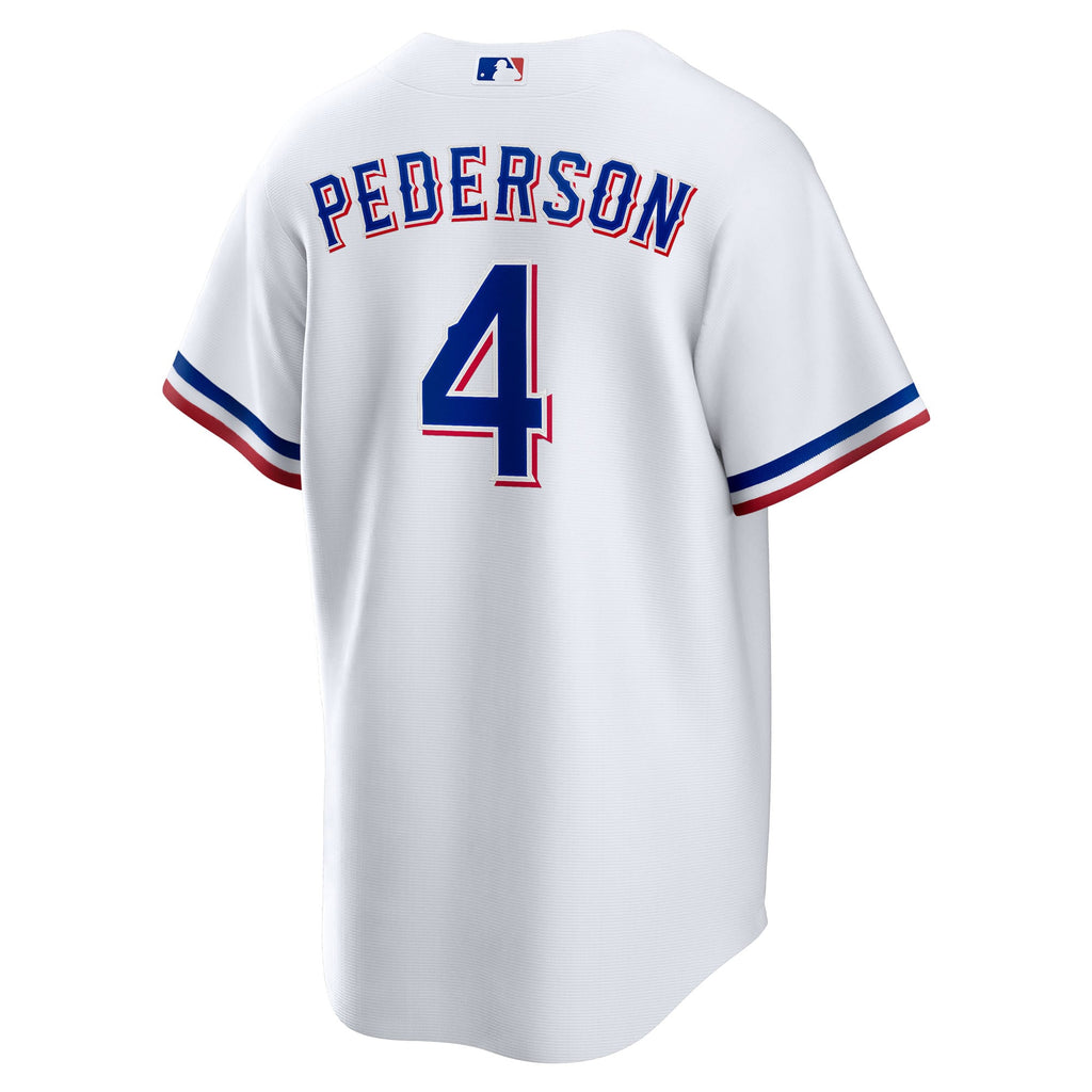 Youth Texas Rangers Joc Pederson Nike White Home Replica Jersey - 4