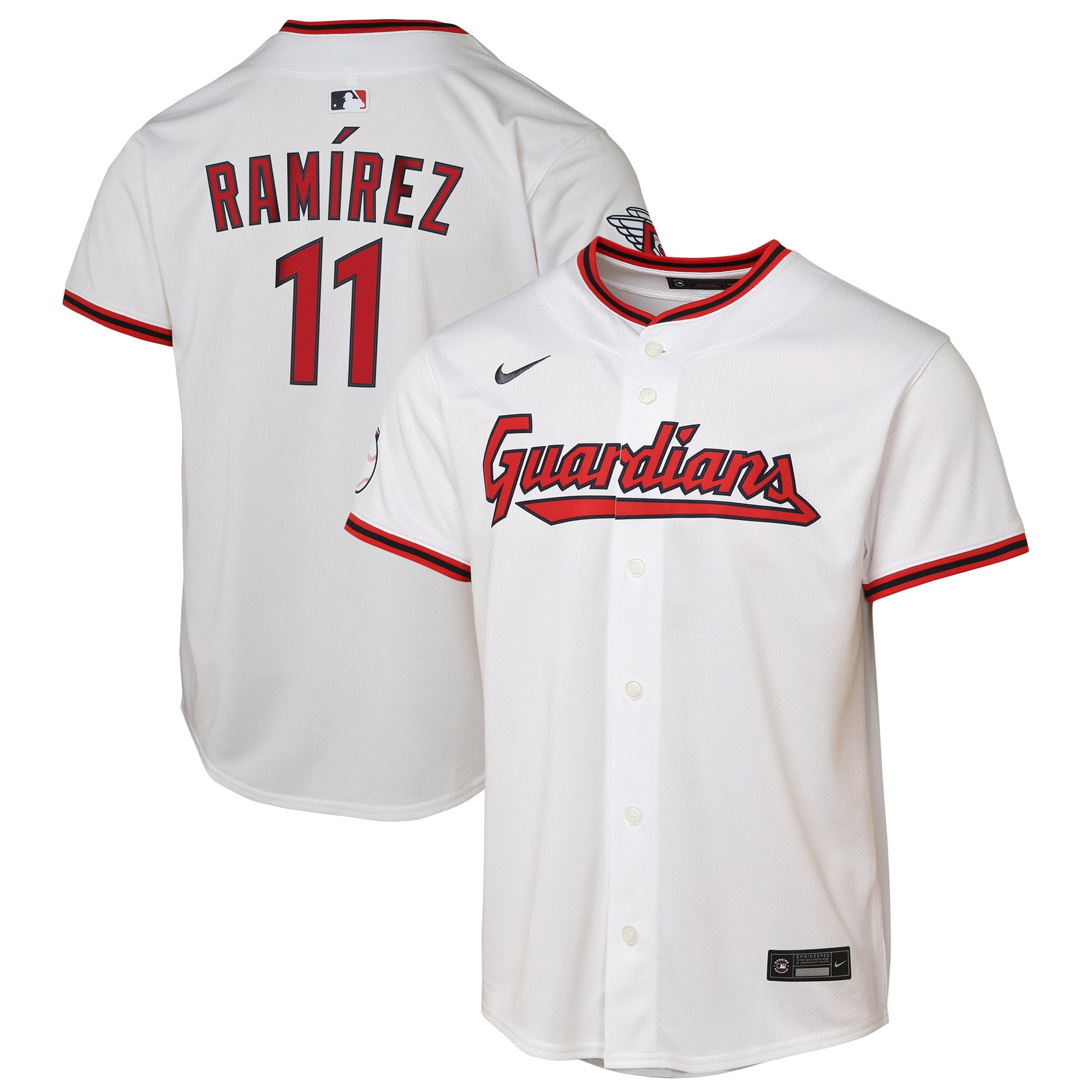 Youth Cleveland Guardians José Ramírez Nike White Home Limited Player Jersey