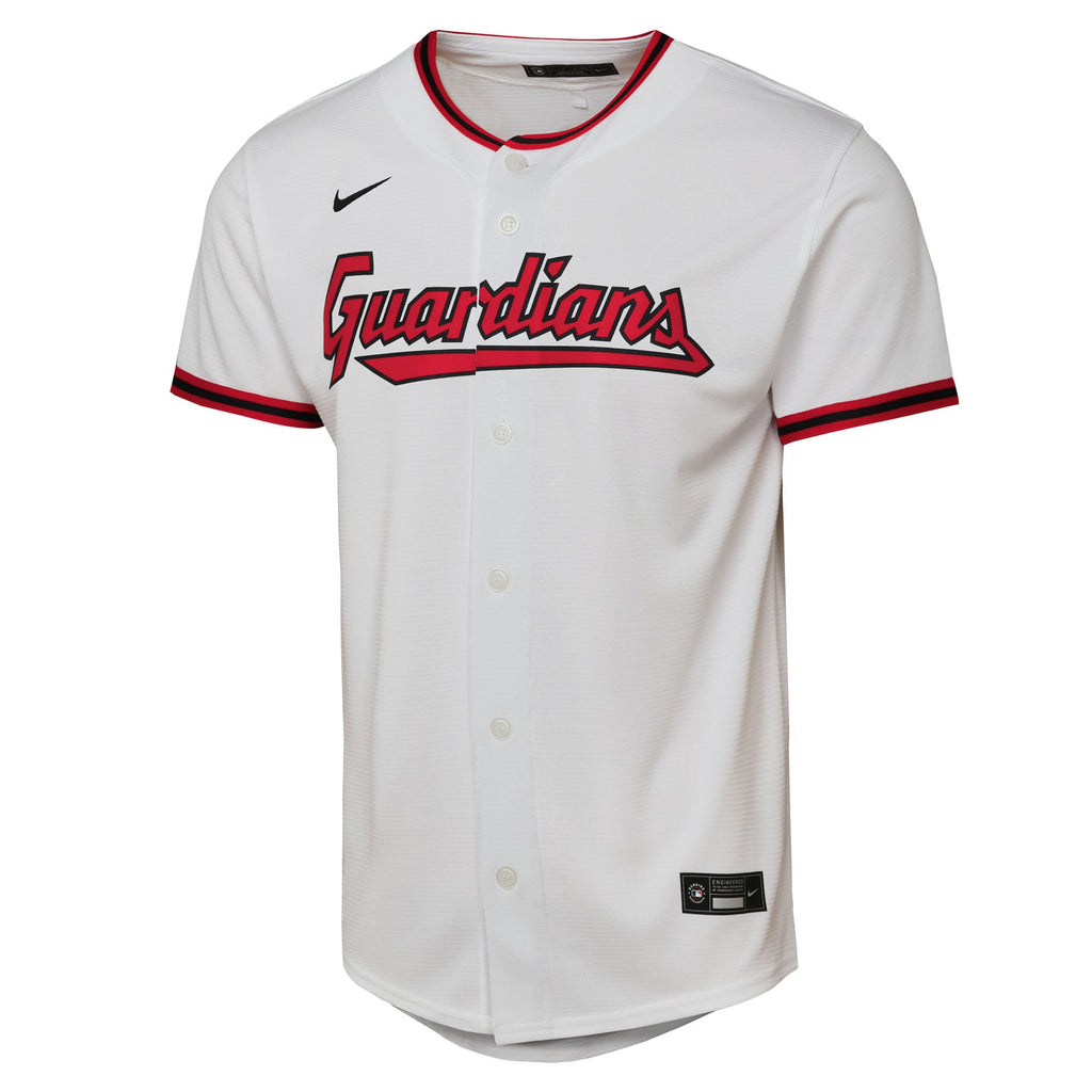 Youth Cleveland Guardians José Ramírez Nike White Home Replica Player Jersey - 3
