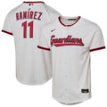 Youth Cleveland Guardians José Ramírez Nike White Home Replica Player Jersey