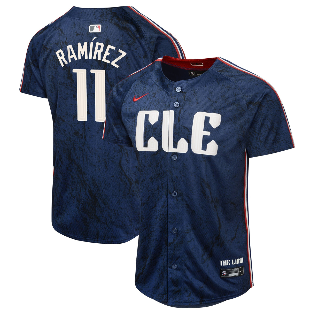 Youth Cleveland Guardians Jose Ramirez Nike Navy 2024 City Connect Limited Jersey - 2